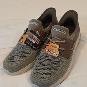 Skechers Men's Slip-Ins Sneakers - Olive and Brown